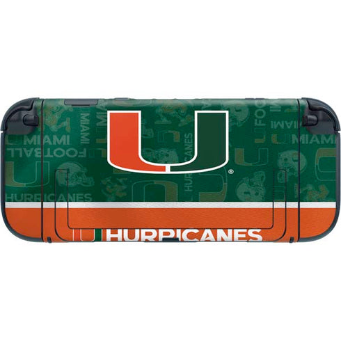 University of Miami U Hurricanes Nintendo Switch 2 (2025) with Joy-Con Skin